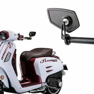 适用于雷拉尼 罗密欧200改装后视镜手把镜瓦西利卡150i车把反光镜