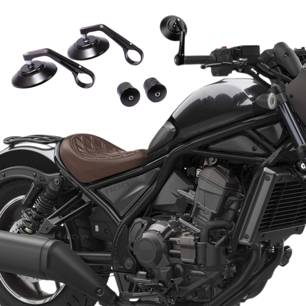 复古摩托车手把镜后视镜改装配件