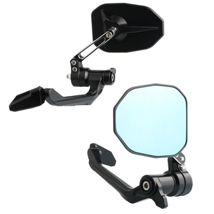 适用高金GK500 白箭401护弓复古后视镜 GK1200手把镜胡思瓦纳黑箭
