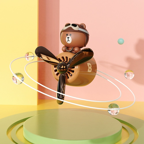 Line friends, милый креативный самолет для авто, аромотерапия, духи