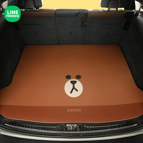 Line friends, мультяшный милый разнообразный коврик в багажник, делается под заказ