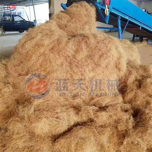 椰子开丝生LT-YZKSJ线 全自产椰动皮纤维取机 棕榈椰丝椰糠分提离