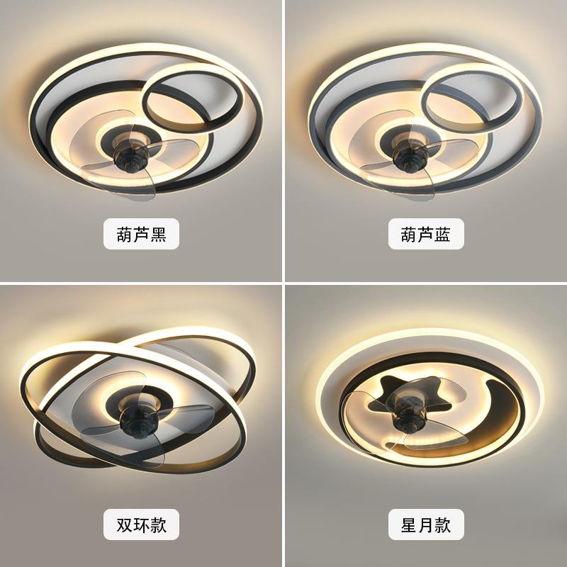 吸顶风扇灯卧现室隐形扇灯吊BOZ代简体约家用智能小爱同学一风扇