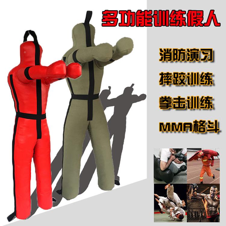 拳击消防训练人模拟救援假人黑抗假运负重比人赛假60kg黑色比武摔