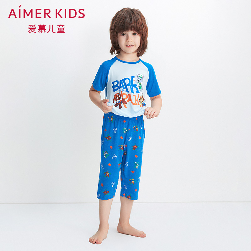Admire children Pajamas Bark IP Jointly Boy Home Furnishing Pajamas Cropped Trousers Thin section AK2422371in the Children/Baby/Family fitted , Children tracksuit , Slacks/Pajamas  category - from Buy2taobao.com to provide professional Taobao agent buy service