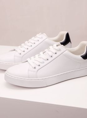 Large retro men's white shoes, board shoes大码复古男白鞋板鞋