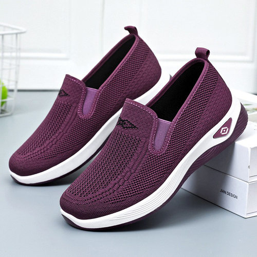 Women plus size soft soled mesh casual shoes女大码网眼休闲鞋