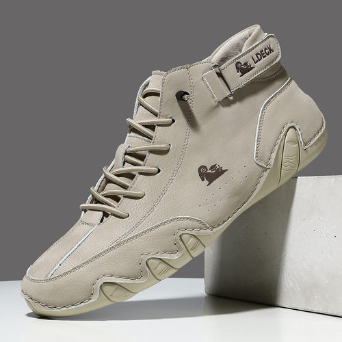 Men's Octopus Fish High Top Martin Boots Casual Short Boots