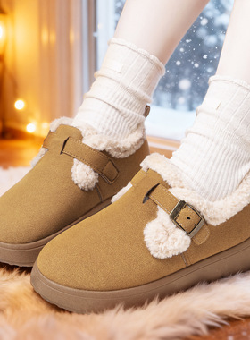 Cotton shoes, women's Boken shoes, soft soled cotton boots