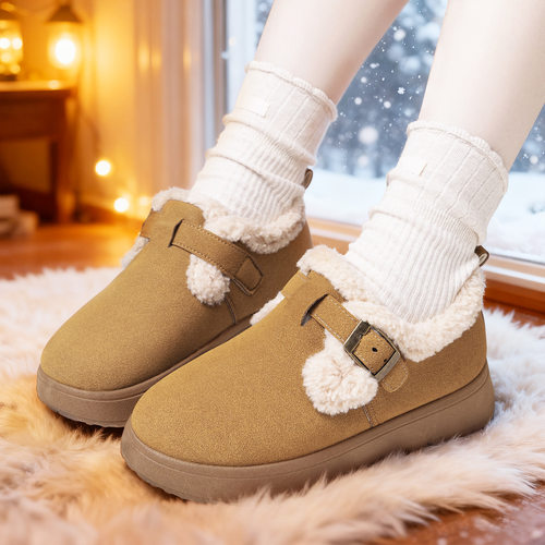 Cotton shoes, women's Boken shoes, soft soled cotton boots