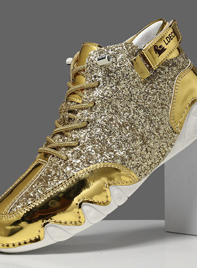 Men's/women high top octopus shiny short boots Martin boots