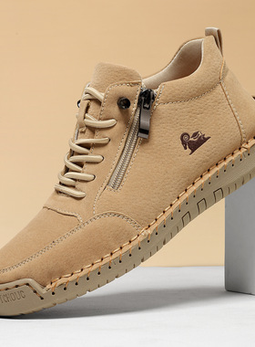 Handmade stitched women's soft soled Martin boots女马丁靴