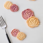情人节立体玫瑰花饼干模具 饰diy花朵糖牌工具 母亲节翻糖蛋糕装