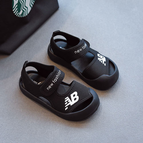 儿童包头沙滩软底nb凉鞋