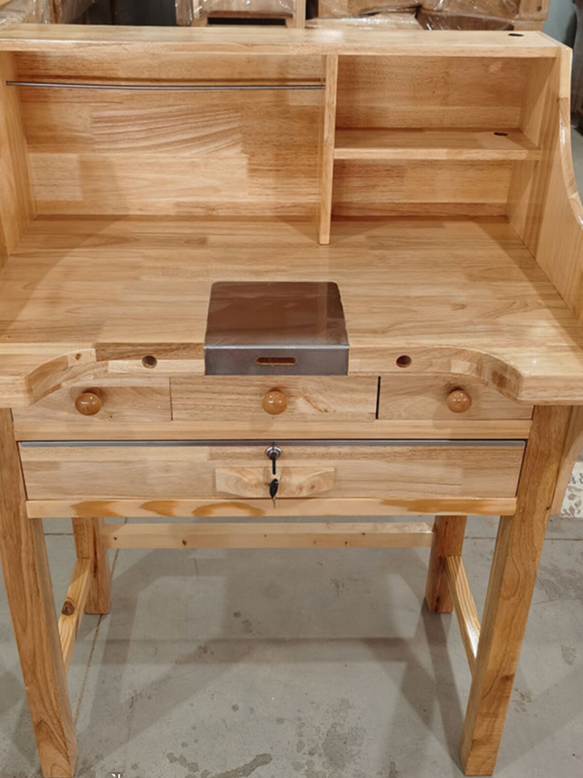 打金工作台 微镶台执模台维修敲打沙比利实木工作台 功夫桌