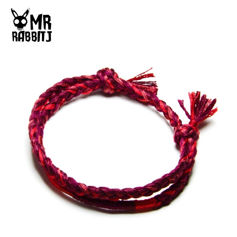 兔子先生纯手工编织滑川康同款红色本命年混色幸运许愿手绳手链,饰品/流行首饰/时尚饰品新,手链,淘宝优惠券,粉丝福利购,淘宝优惠卷