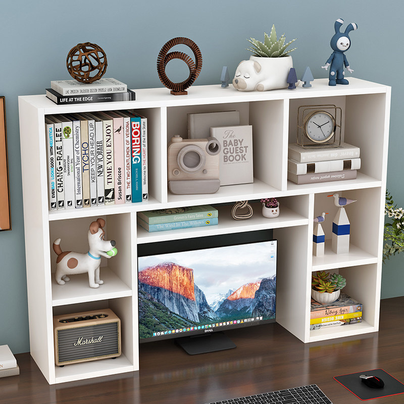 简易桌上书架置物架学生用桌面小书架宿舍书柜现代简约办公收纳架