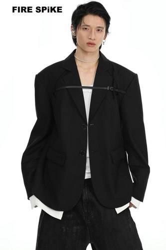 解构西装FIRESPIKE假两件宽松