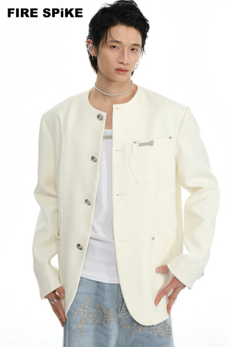 无领原创解构薄外套FIRESPIKE