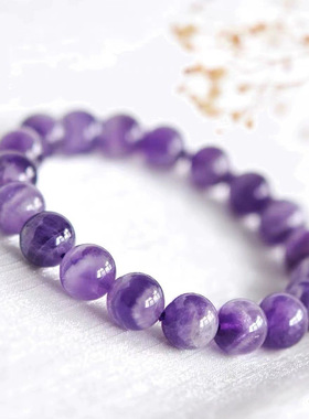 薰衣草梦幻水晶女手链乌拉圭手串