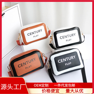 字母印花小方包women bags新款潮包2023广州女包韩版单肩斜挎