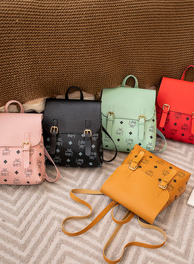 时尚印花小背包2023新款ladies Knapsack女包清新甜美双肩包