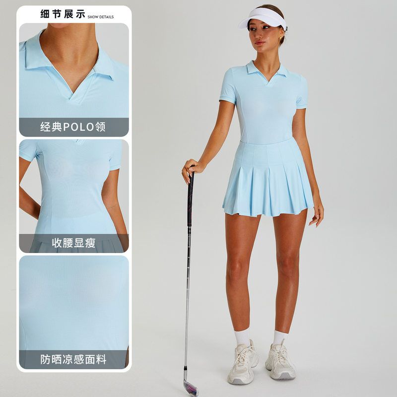 2025新款凉感防晒运动短袖女户外防紫外线瑜伽服跑步速干健身T桖