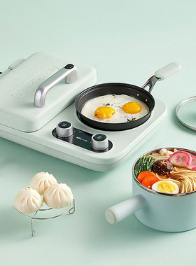 小熊三明治机早餐机多功能三合一家用小型懒人轻食机多士炉烤面包