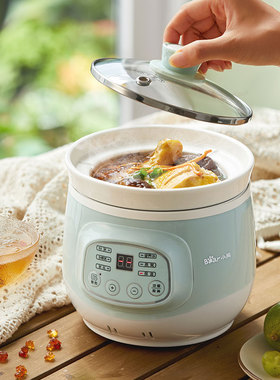 Bear/小熊 DDG-D10J2 燕窝电炖锅陶瓷炖盅多功能婴儿BB煲汤煮粥锅