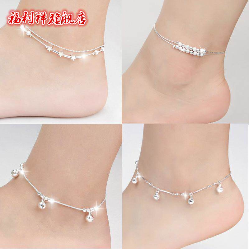純銀鈴铛腳鏈女成人簡約個性足銀日韓版複古民族風在類目 飾品/流行首飾/時尚飾品新, 腳鏈中 - 來自Buy2taobao.com提供專業的淘寶代購服務