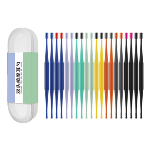 20支装成人硅胶双头挖耳勺掏耳神器软家用螺旋扣朵屎采耳工具套装