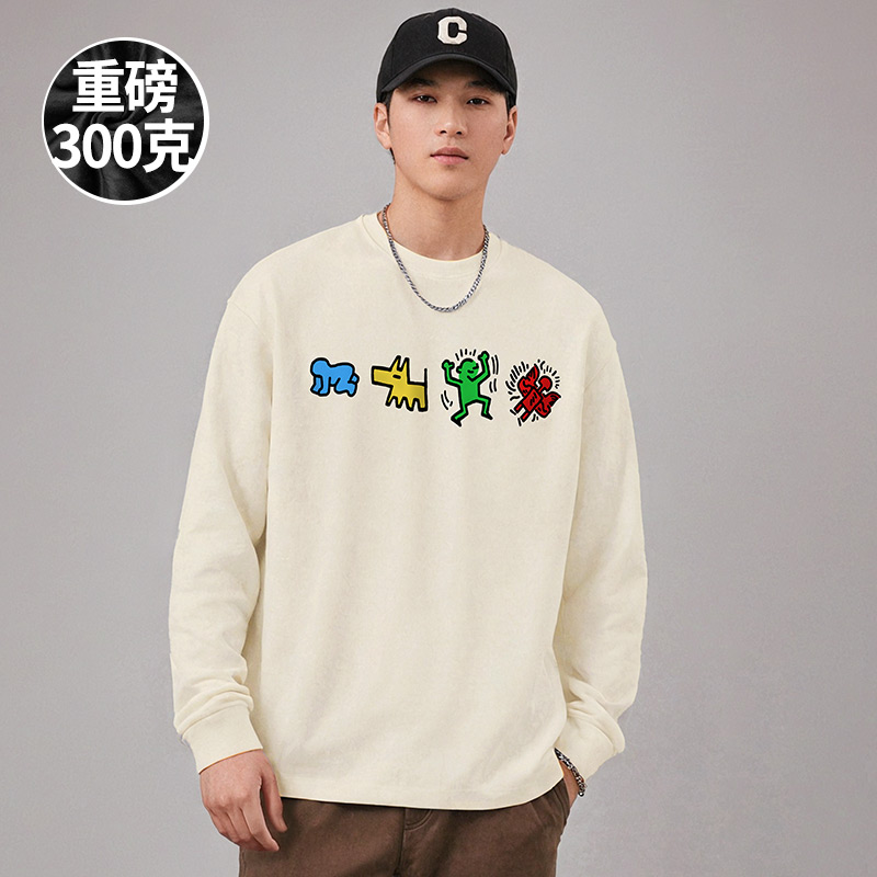 300g重磅胖子T恤2025新款白色打底长袖300斤加肥加大码男装春季夏