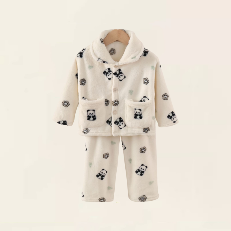 【2折专区】品牌店撤柜秋冬新款儿童法兰绒睡衣加厚家居保暖套装