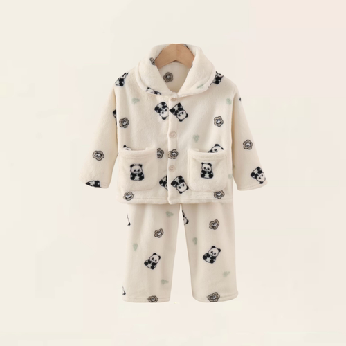 【2折专区】品牌店撤柜秋冬新款儿童法兰绒睡衣加厚家居保暖套装