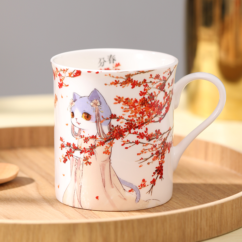 观复猫骨瓷中式大众二十四节气