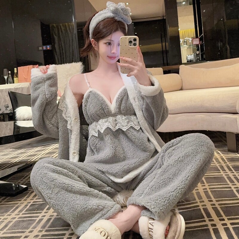 2025秋冬季睡衣女性感网红吊带