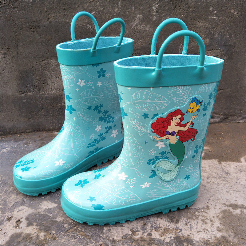 新款带拎手儿童卡通时尚雨靴美人鱼女童防水防滑橡胶水鞋套鞋在类目 童鞋/婴儿鞋/亲子鞋, 雨靴中 - 来自Buy2taobao.com提供专业的淘宝代购服务