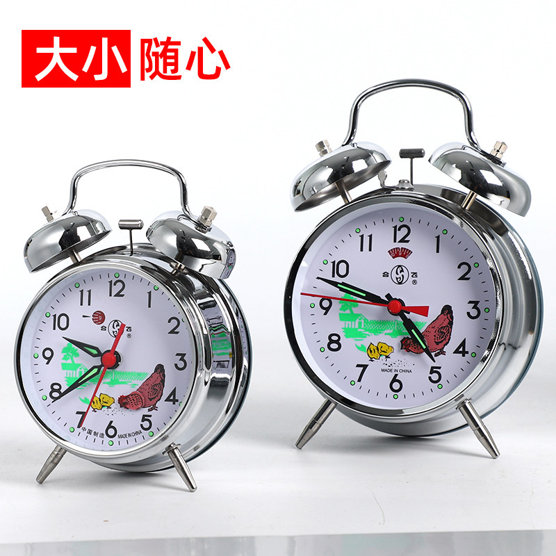기계식 자명종 권 레트르 고풍 자명종시계 금속 자명종시계 80년대 고풍 수동식 자명종시계