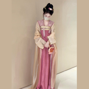 一片式 诗野原创 小太平 唐制汉服齐胸对襟衫 破裙复原风日常春夏款