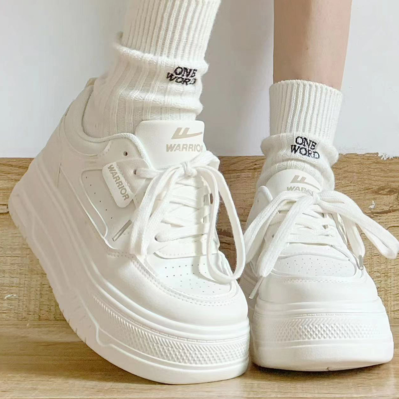 回力女鞋厚底小白2025新款