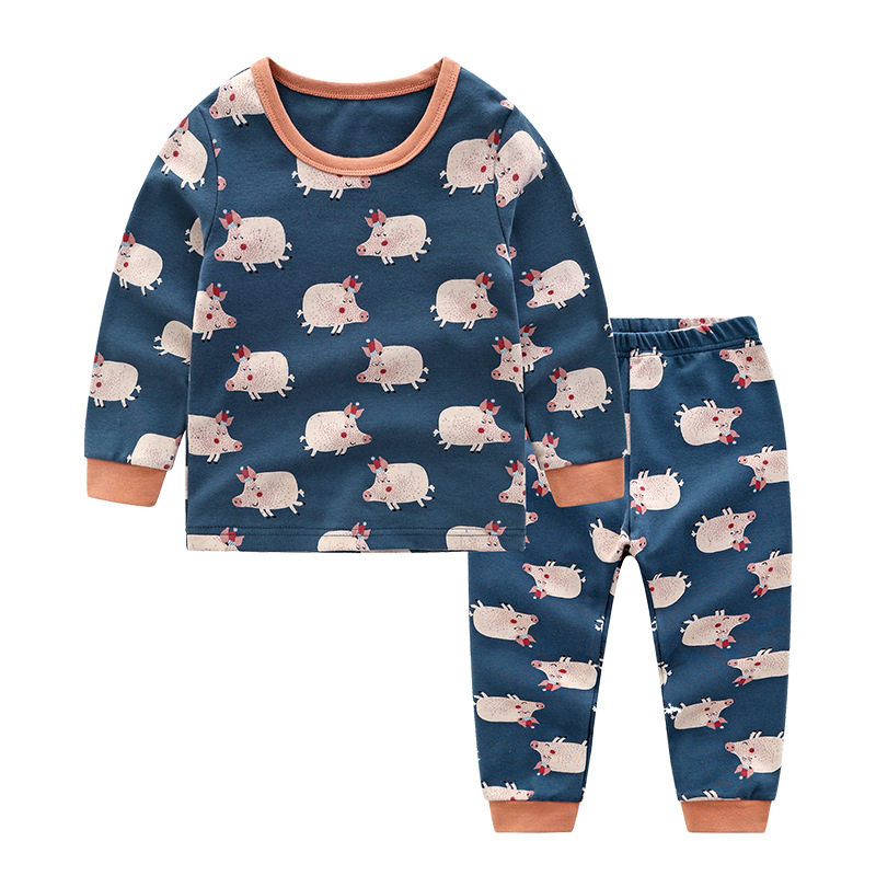 秋冬新款儿童内衣套装舒绒棉男童