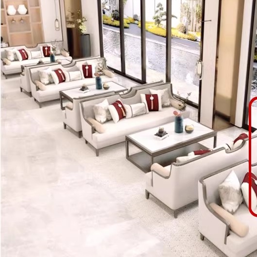 茶楼接待茶桌椅新中式家具售楼处部洽谈沙发酒店大堂会客商务卡座