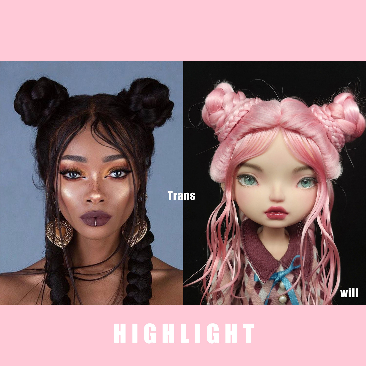 bjd假发定制 拍前沟通 bjd造型毛 马海毛假发 羊驼毛 刘海