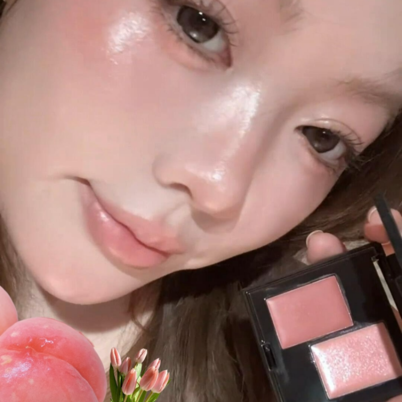 日杂清透感的神~rc平替双色多用盘多用膏腮红眼影口红善野芒舒