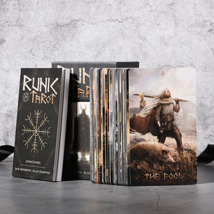 进口正版 Runic tarot cards北欧卢恩如尼塔韦特塔罗牌 英文版