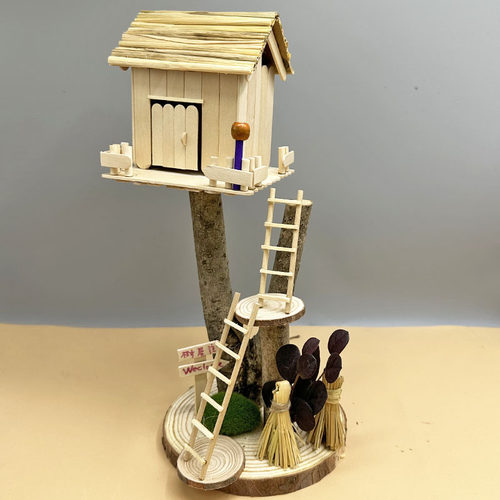 树屋模型雪糕棒diy手工制作小屋