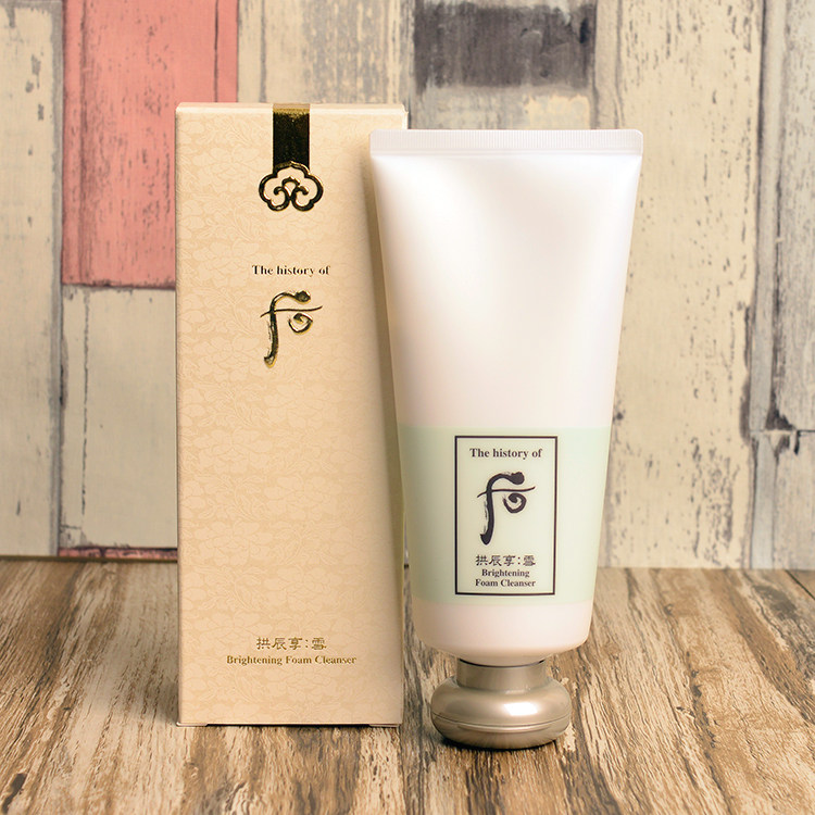 韩国 whoo后 拱辰享雪美白洗面奶 滋润补水保湿 淡斑控油180ml