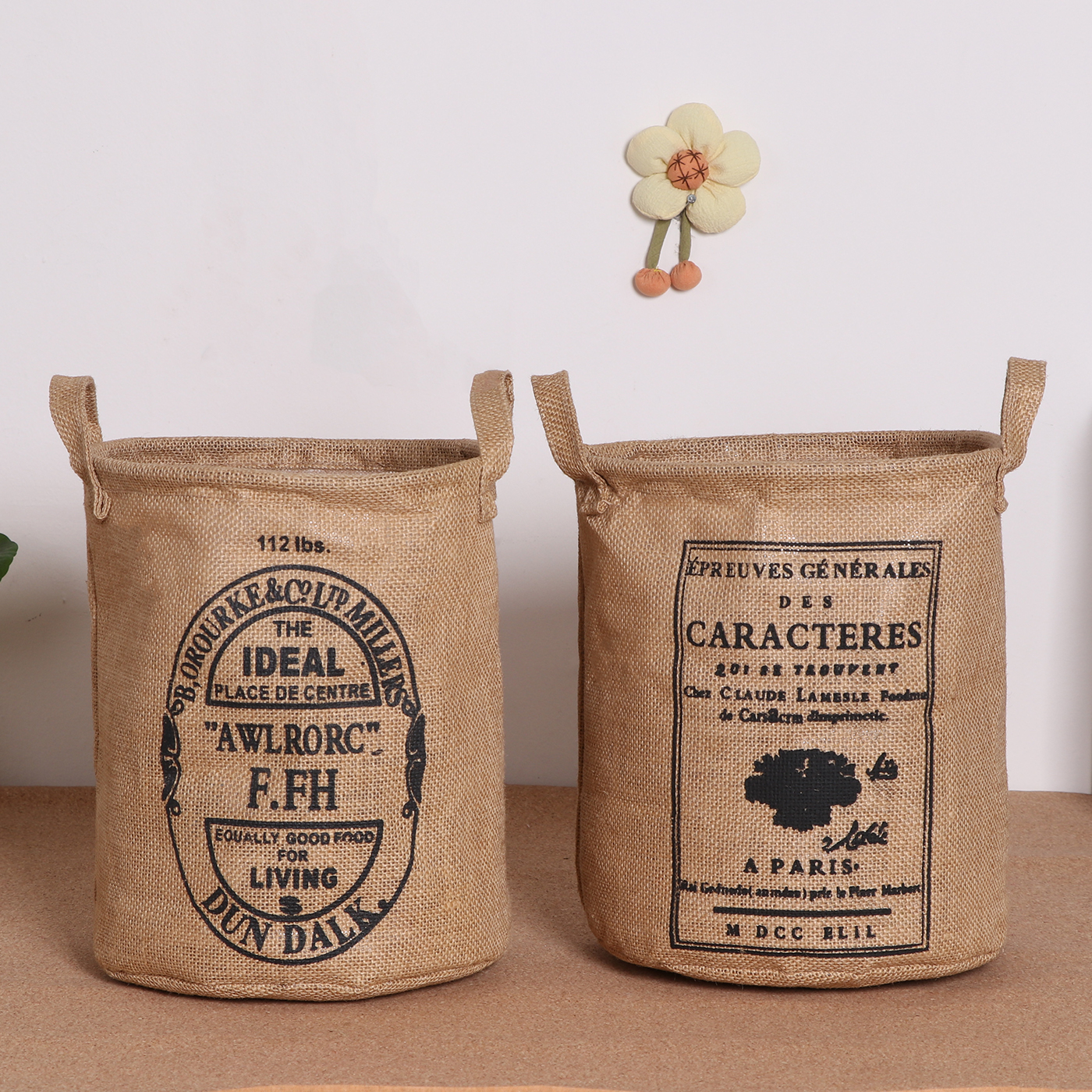 黄麻收纳篮波西米亚风格脏衣桶