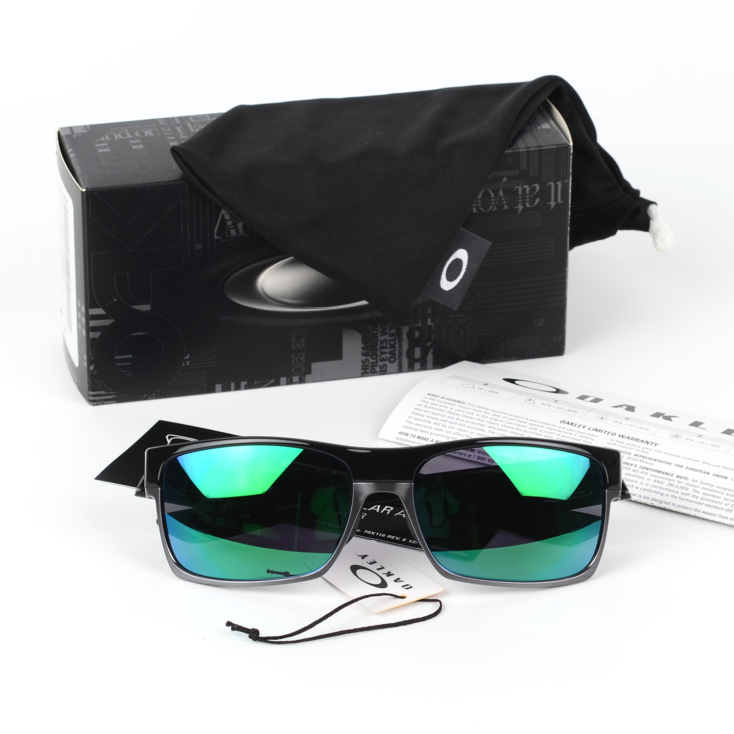 Oakley复古太阳镜OO9256 TWO FACE铱镀膜墨镜配近视偏光钓鱼路亚