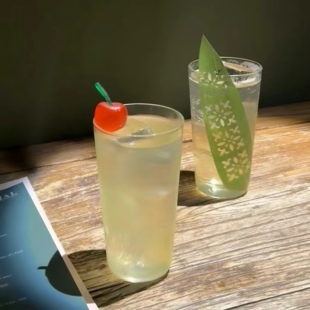 薄款 柯林杯水晶鸡尾酒杯斜身威士忌杯嗨棒杯金汤力杯长饮杯海波杯